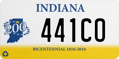 IN license plate 441CO