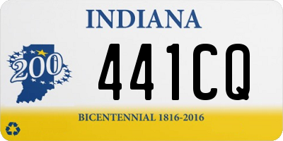 IN license plate 441CQ