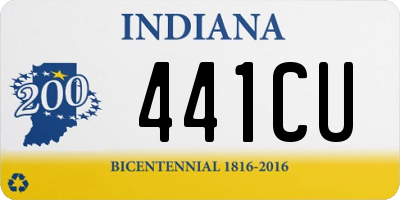 IN license plate 441CU