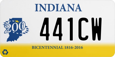 IN license plate 441CW