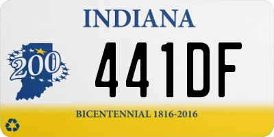 IN license plate 441DF