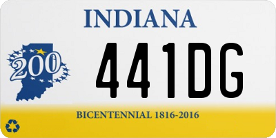 IN license plate 441DG