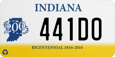 IN license plate 441DO