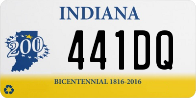 IN license plate 441DQ