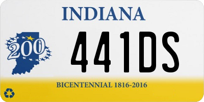 IN license plate 441DS