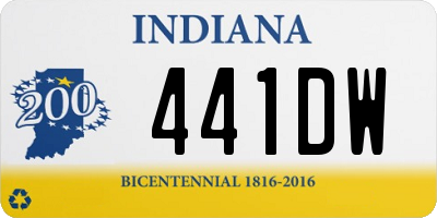 IN license plate 441DW