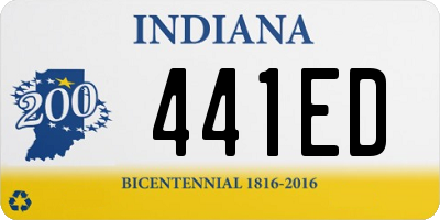 IN license plate 441ED