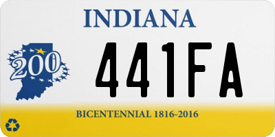 IN license plate 441FA