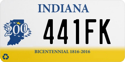 IN license plate 441FK