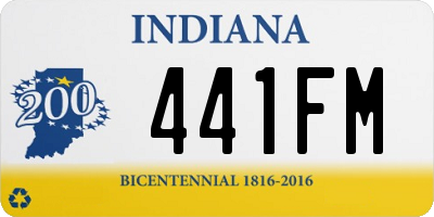 IN license plate 441FM