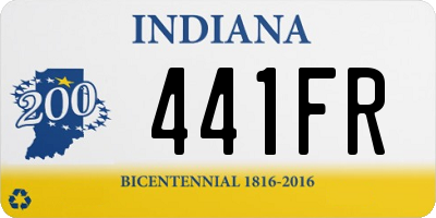 IN license plate 441FR