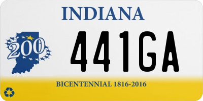 IN license plate 441GA