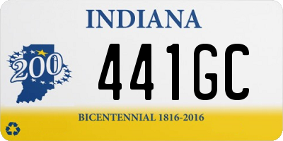 IN license plate 441GC