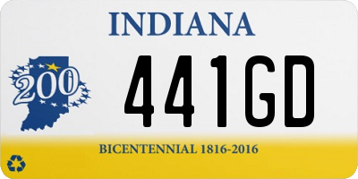 IN license plate 441GD