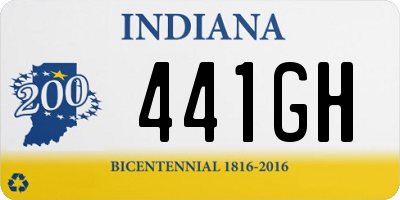 IN license plate 441GH