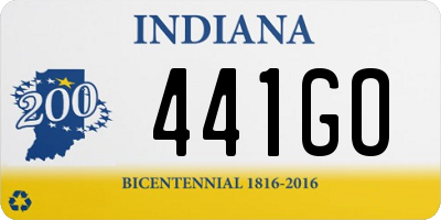 IN license plate 441GO