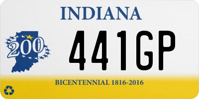 IN license plate 441GP