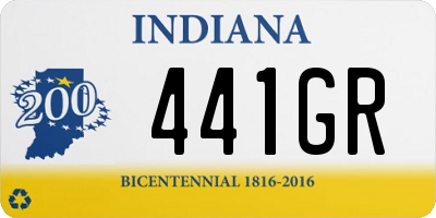 IN license plate 441GR