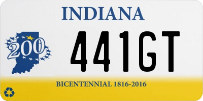 IN license plate 441GT