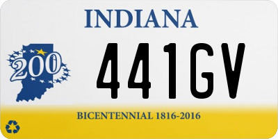 IN license plate 441GV