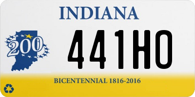IN license plate 441HO
