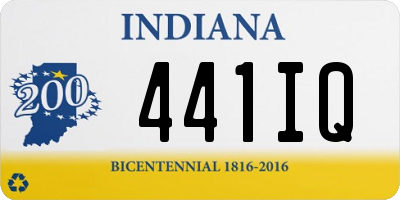 IN license plate 441IQ