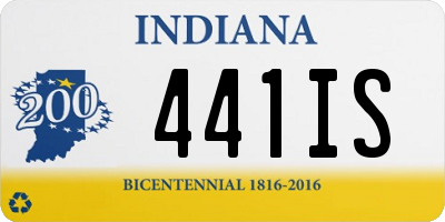 IN license plate 441IS