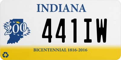 IN license plate 441IW