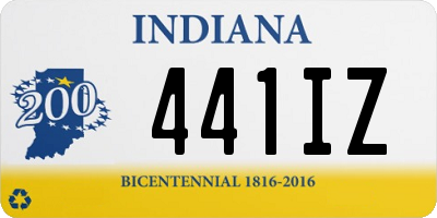 IN license plate 441IZ