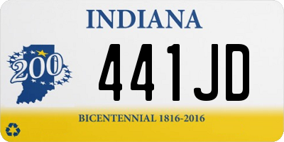 IN license plate 441JD