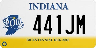 IN license plate 441JM