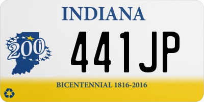 IN license plate 441JP