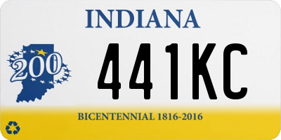 IN license plate 441KC