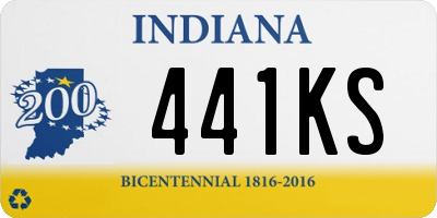 IN license plate 441KS