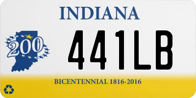 IN license plate 441LB