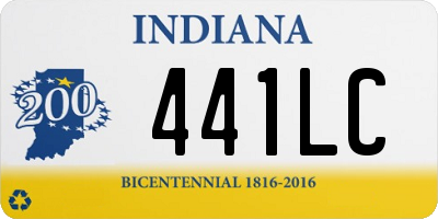 IN license plate 441LC