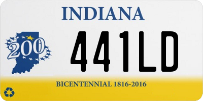 IN license plate 441LD