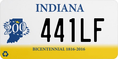 IN license plate 441LF