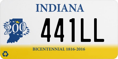 IN license plate 441LL