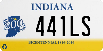 IN license plate 441LS