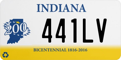 IN license plate 441LV