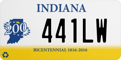 IN license plate 441LW