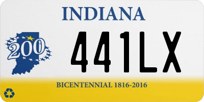 IN license plate 441LX