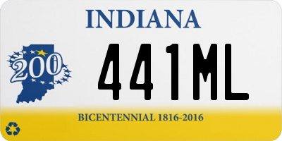 IN license plate 441ML