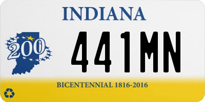 IN license plate 441MN