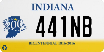 IN license plate 441NB