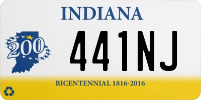 IN license plate 441NJ