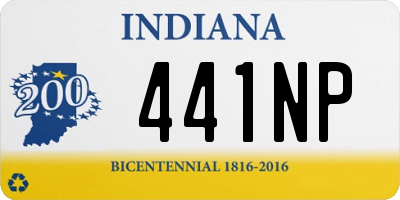 IN license plate 441NP