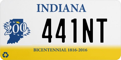 IN license plate 441NT