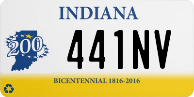 IN license plate 441NV